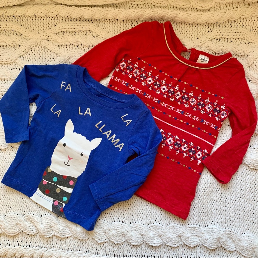 Carter’s baby Holiday Christmas t-shirt set of 2 12 months
